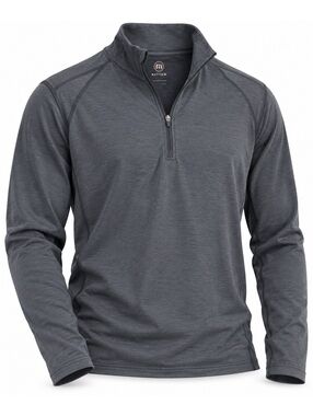 Travis Mathew Quarter Zip Performance Pullover Dark Blue Raglan Sleeve Golf Mens